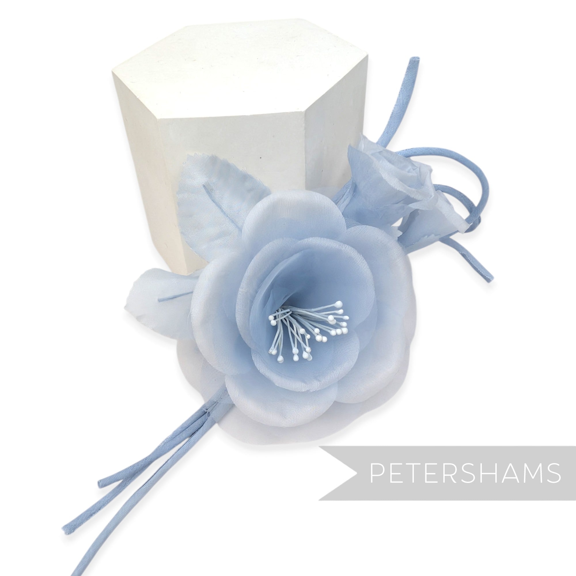 'Cynthia' Silk and Organza Flower Blossom Millinery Hat Mount
