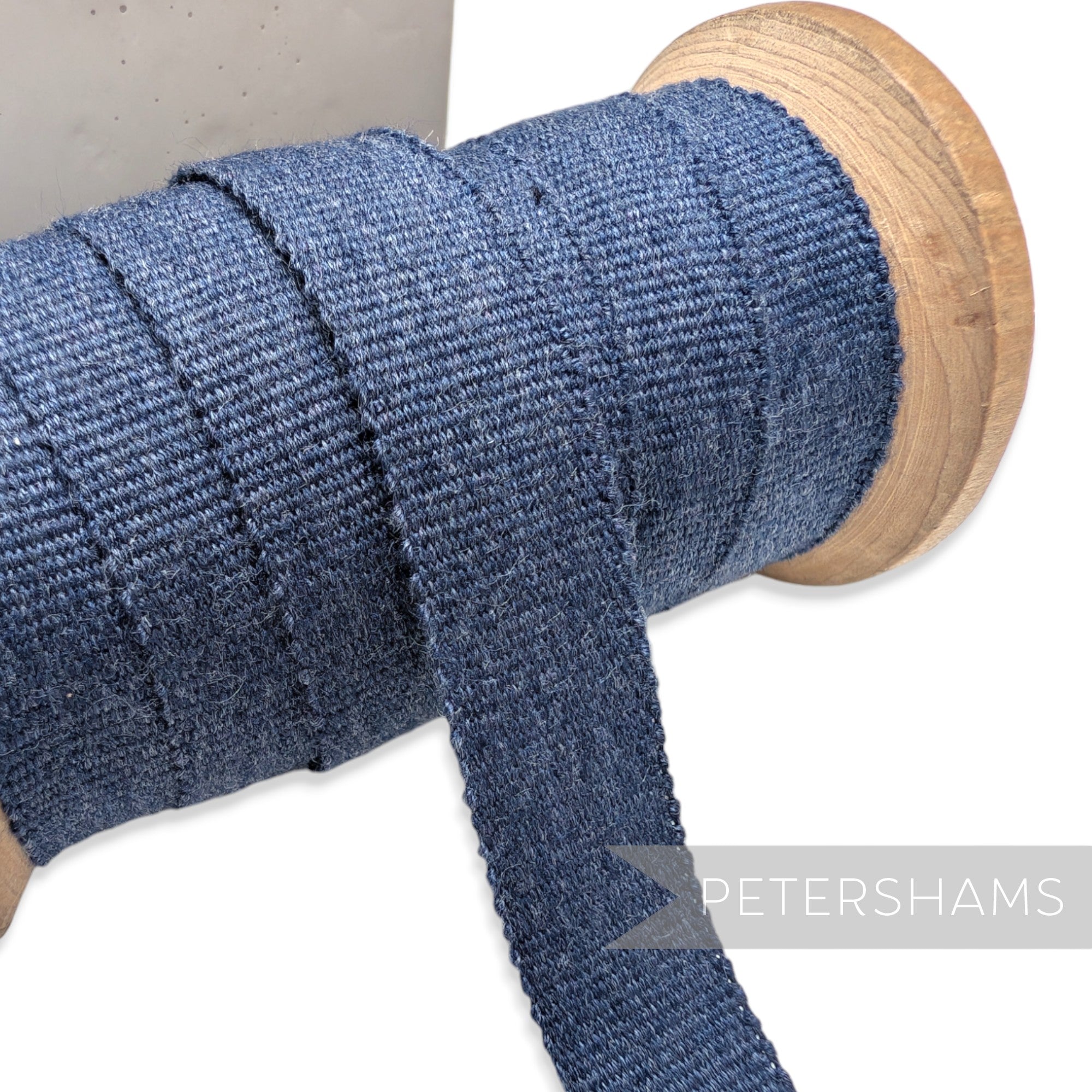 15mm No.3 Denim Effect Petersham Hat Ribbon - 1m