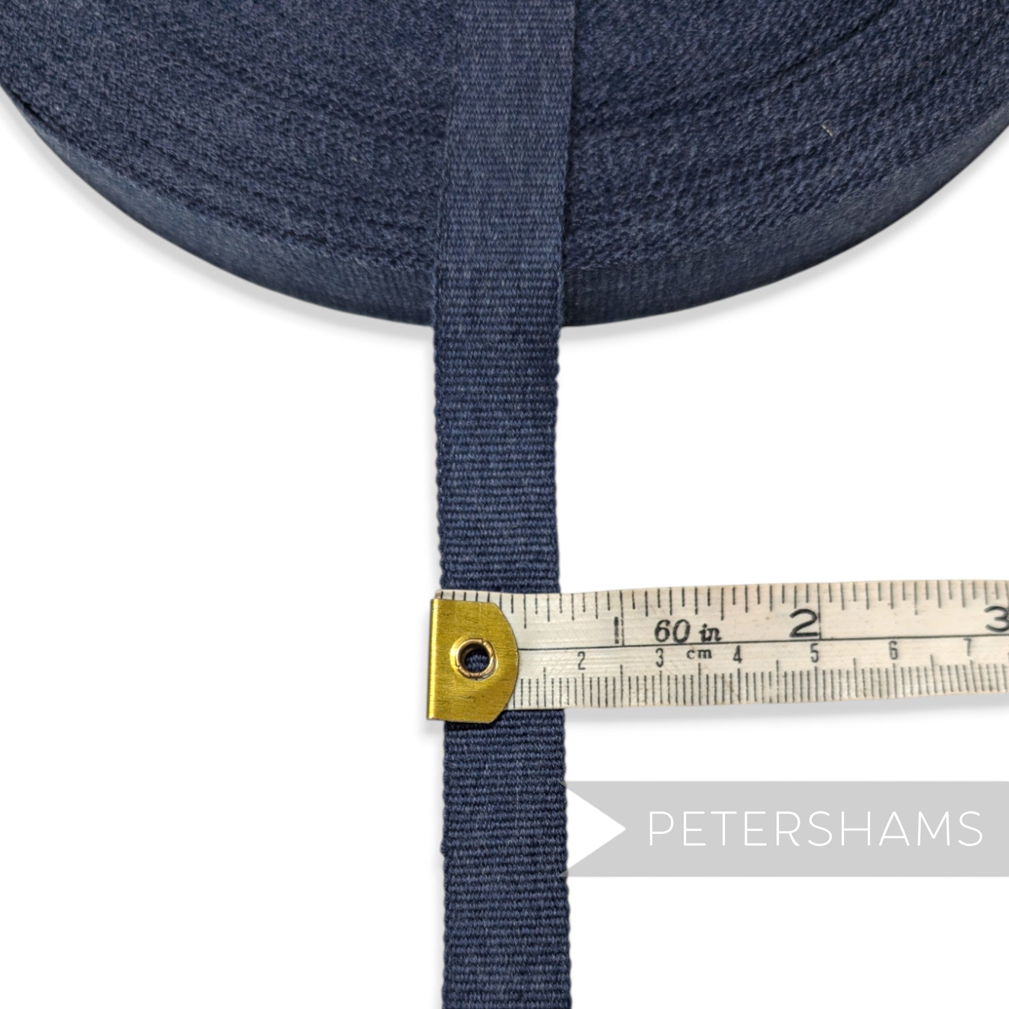 15mm No.3 Denim Effect Petersham Hat Ribbon - 1m