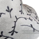 Whimsical Floral Pattern Double-Sided Peachbloom Velour Capeline Hat Body