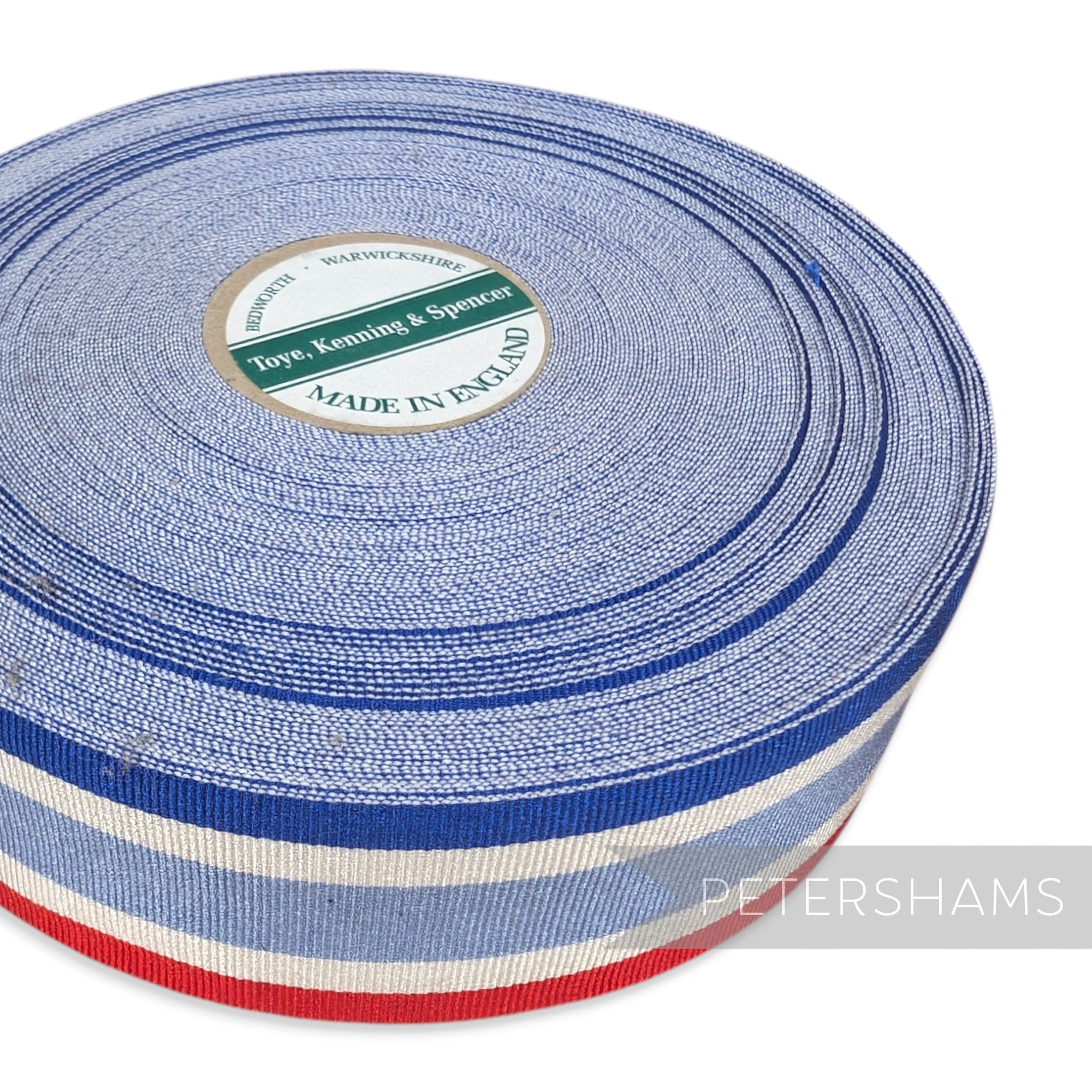 BARGAIN Whole Roll 35mm Wide Vintage Striped Grosgrain Ribbon - 25m