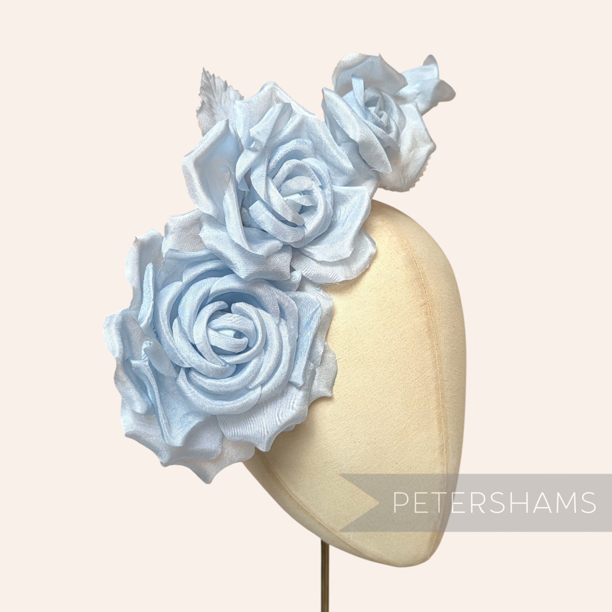 'Kallie' Organza Millinery Triple Flower Hat Mount