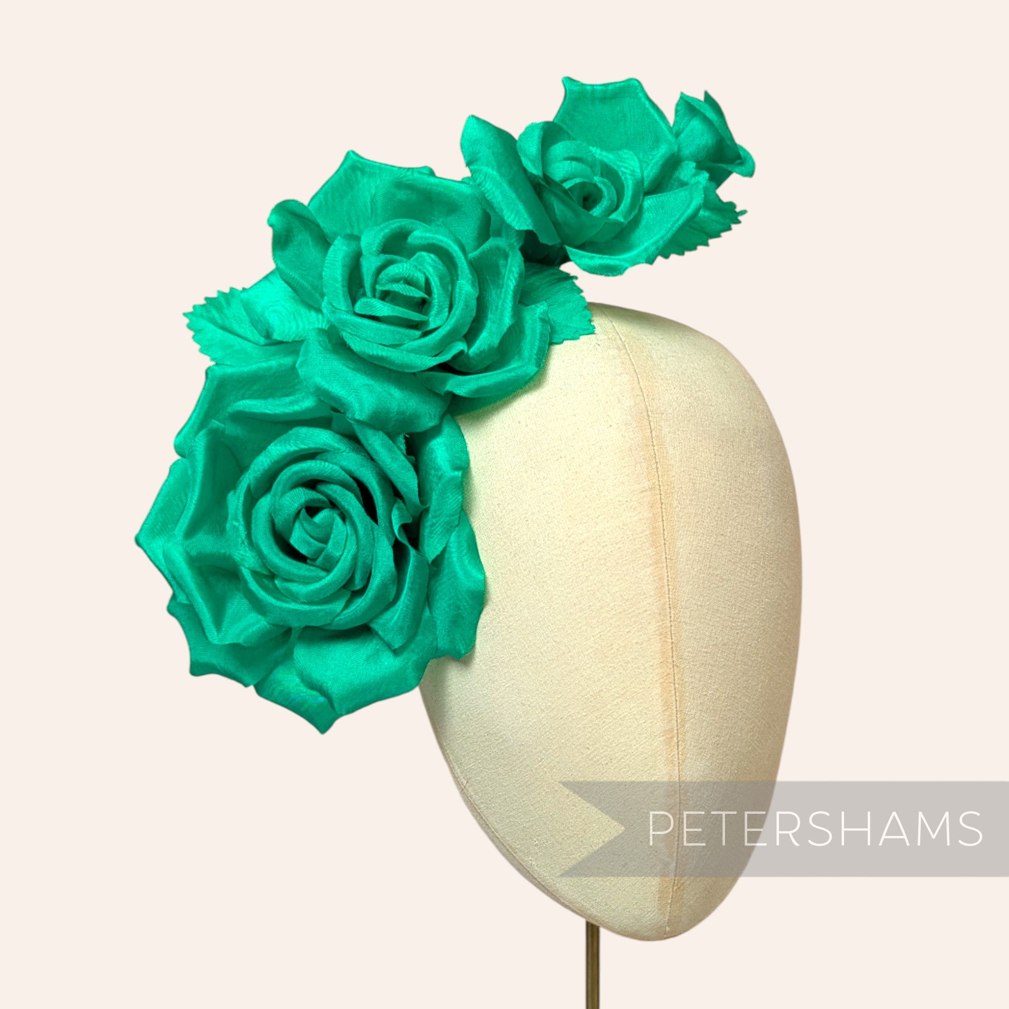 'Kallie' Organza Millinery Triple Flower Hat Mount