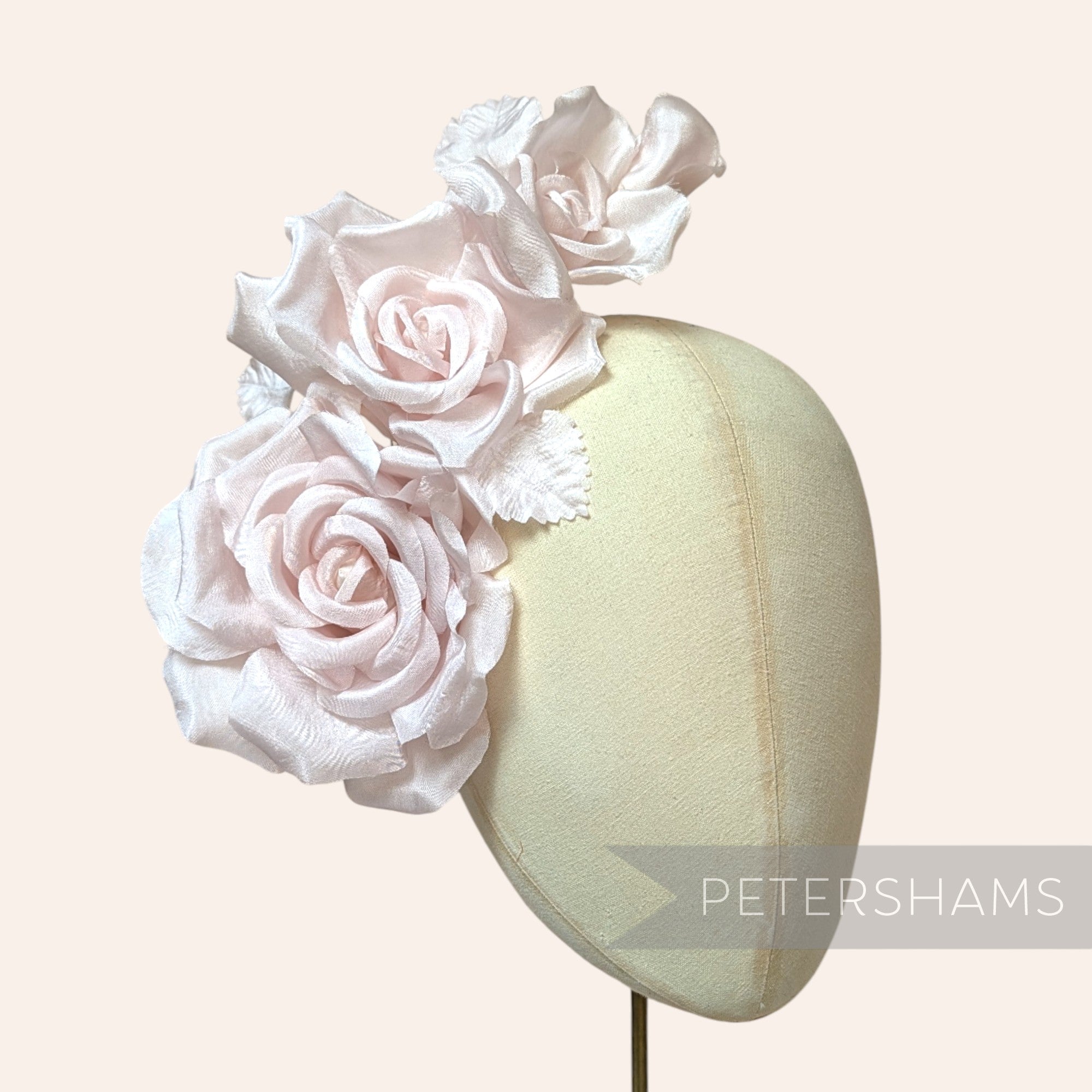 'Kallie' Organza Millinery Triple Flower Hat Mount