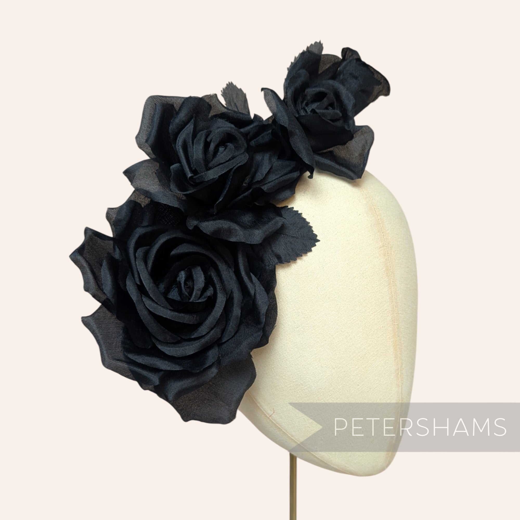 'Kallie' Organza Millinery Triple Flower Hat Mount