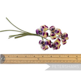 'Pensee' Vintage Czech Velvet Pansy Flower Millinery Mount