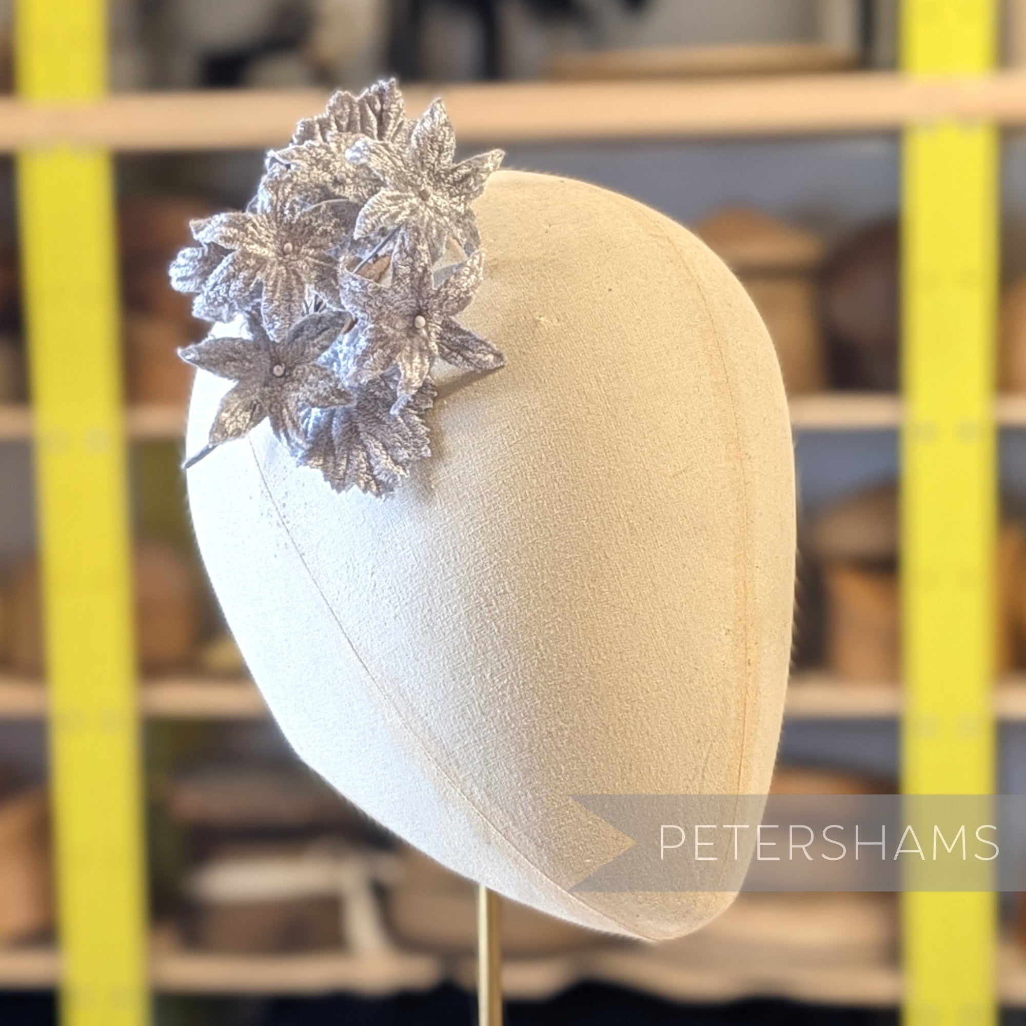 'Derwinda' Velvet Blossoms Wired Millinery Flower Mount