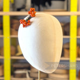 'Obaie' Vintage Wired Orang Berry Ceramic Flower Stamens - 12 Stems