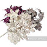 'Derwinda' Velvet Blossoms Wired Millinery Flower Mount