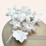 'Derwinda' Velvet Blossoms Wired Millinery Flower Mount