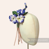 'Brandi' Vintage Velvet Pansy Wired Millinery Flower Bunch