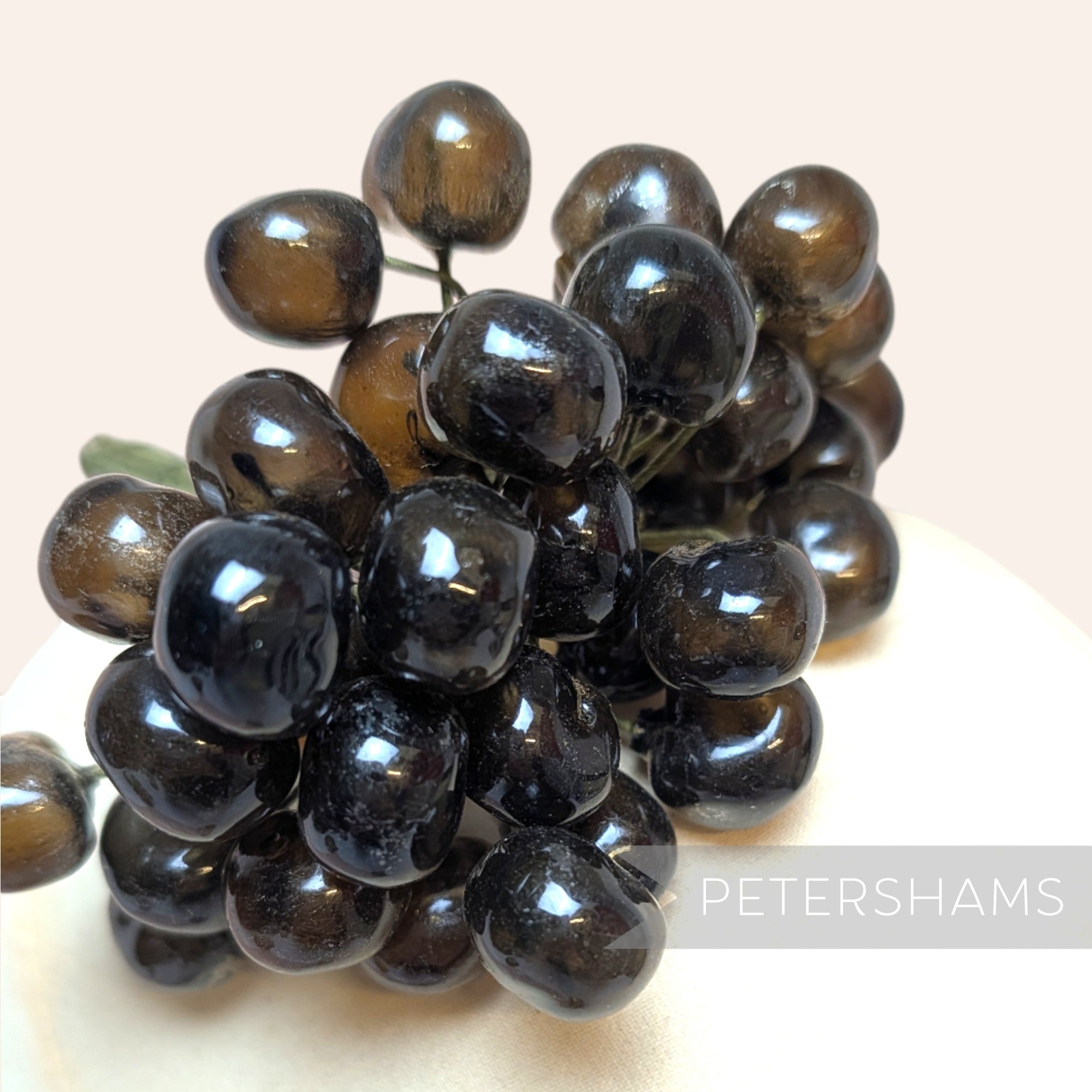 'Chere' Blown Acrylic Vintage German 1940/50s Wired Cherries - 36 Stems