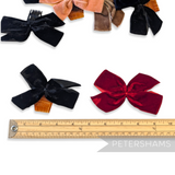 Vintage Assorted Velvet Bows on Comb/Clip - Pack of 10