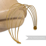 Vintage 1950/60s Metallic Lightweight 5-Band Headband
