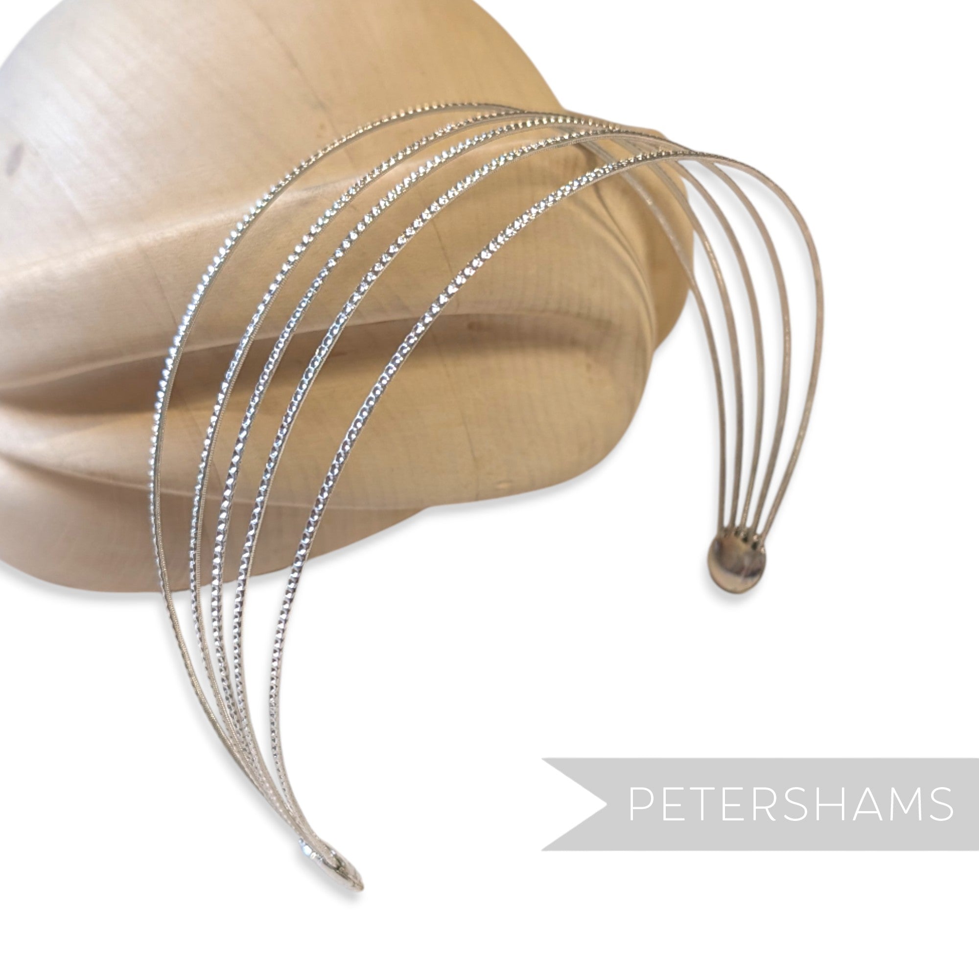 Vintage 1950/60s Metallic Lightweight 5-Band Headband