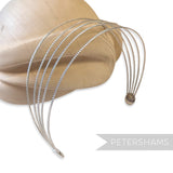 Vintage 1950/60s Metallic Lightweight 5-Band Headband
