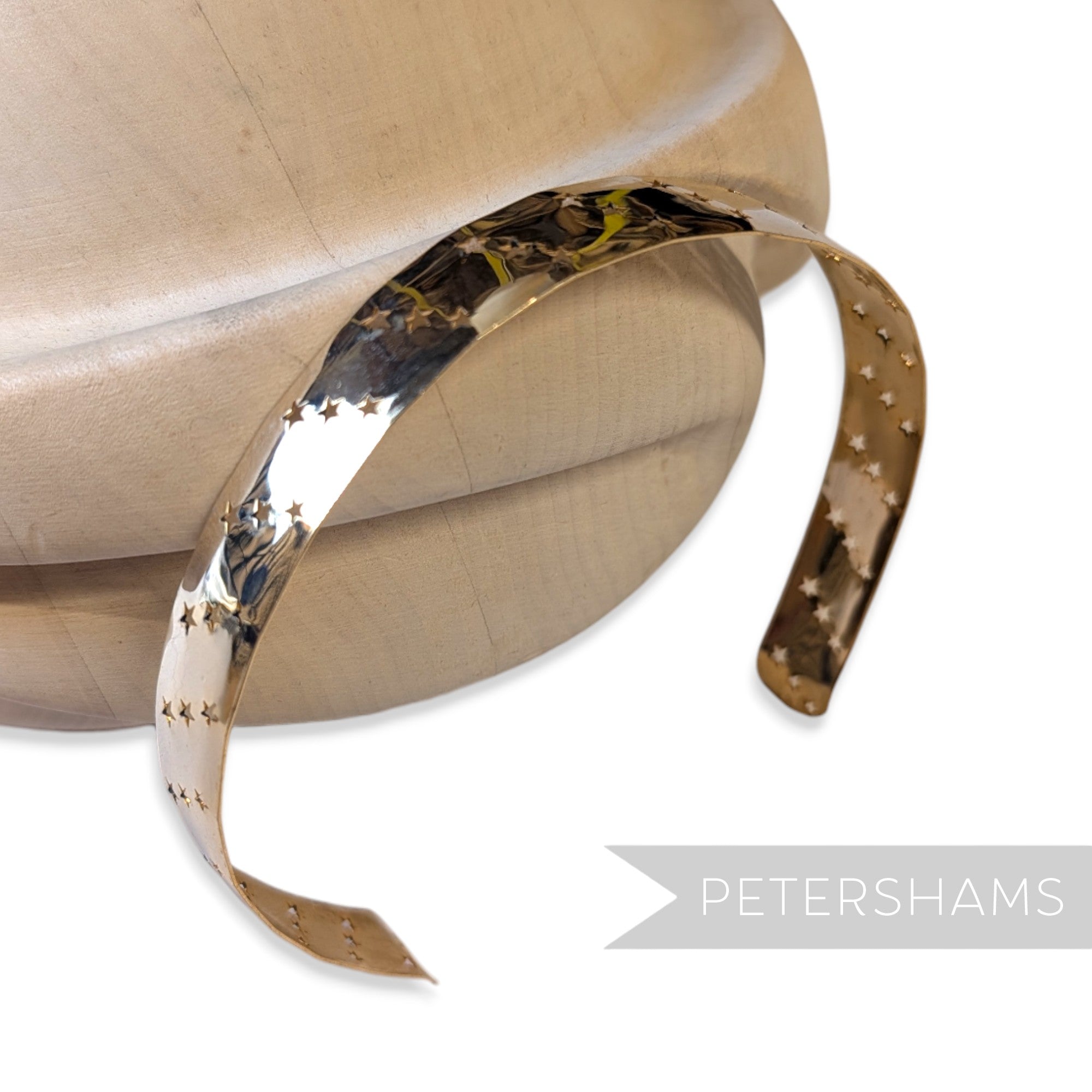 Vintage 1960/70s Gold Metal Headband - Stars