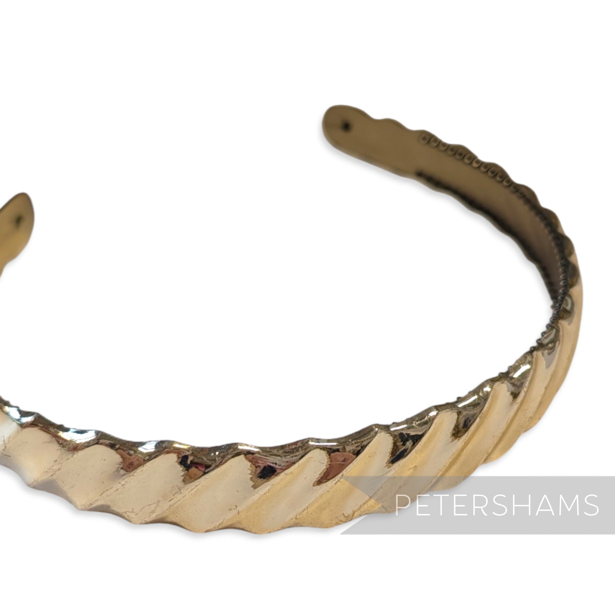 Metallic Gold Plastic Vintage 1960/70s Headband