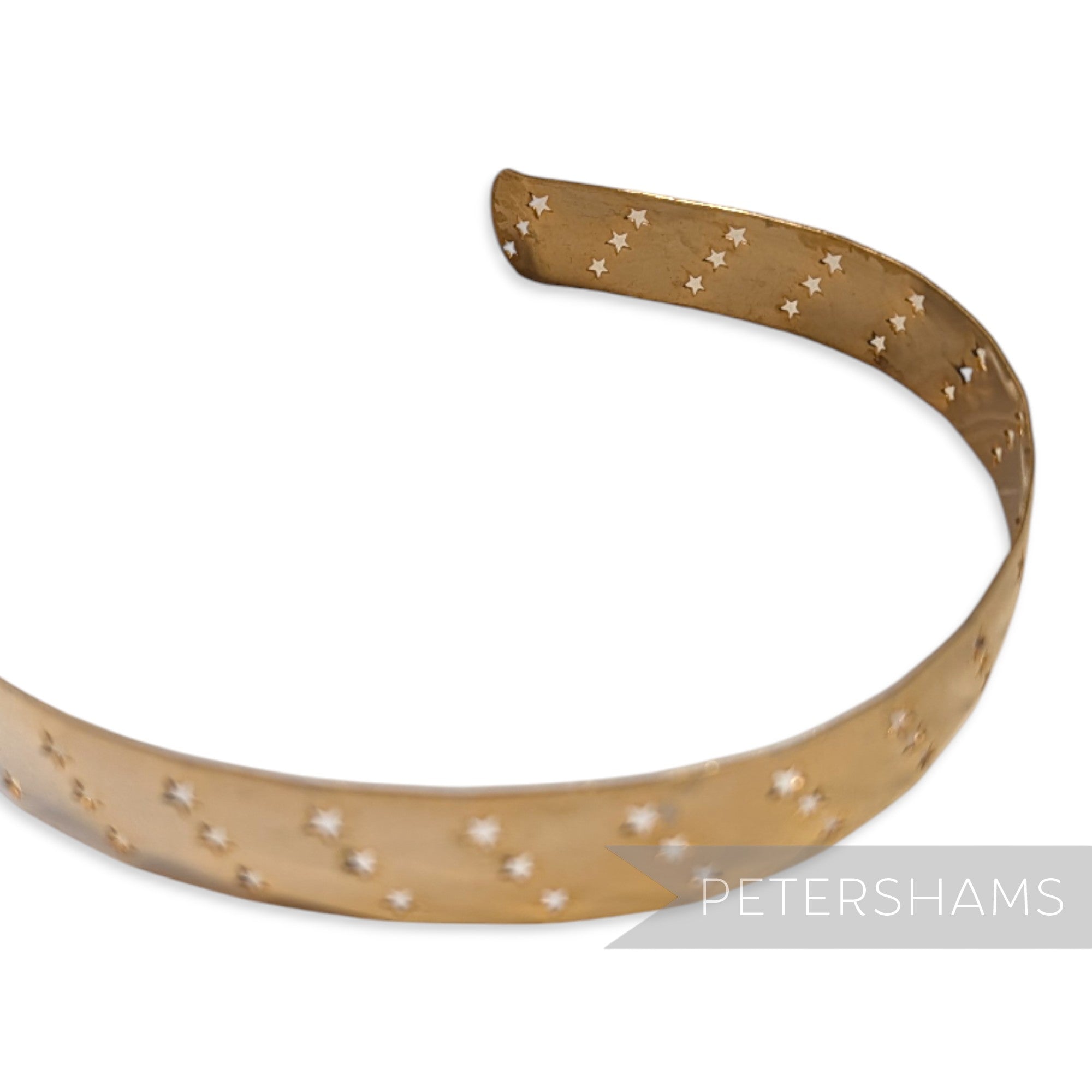 Vintage 1960/70s Gold Metal Headband - Stars