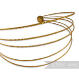 Vintage 1950/60s Metallic Lightweight 5-Band Headband