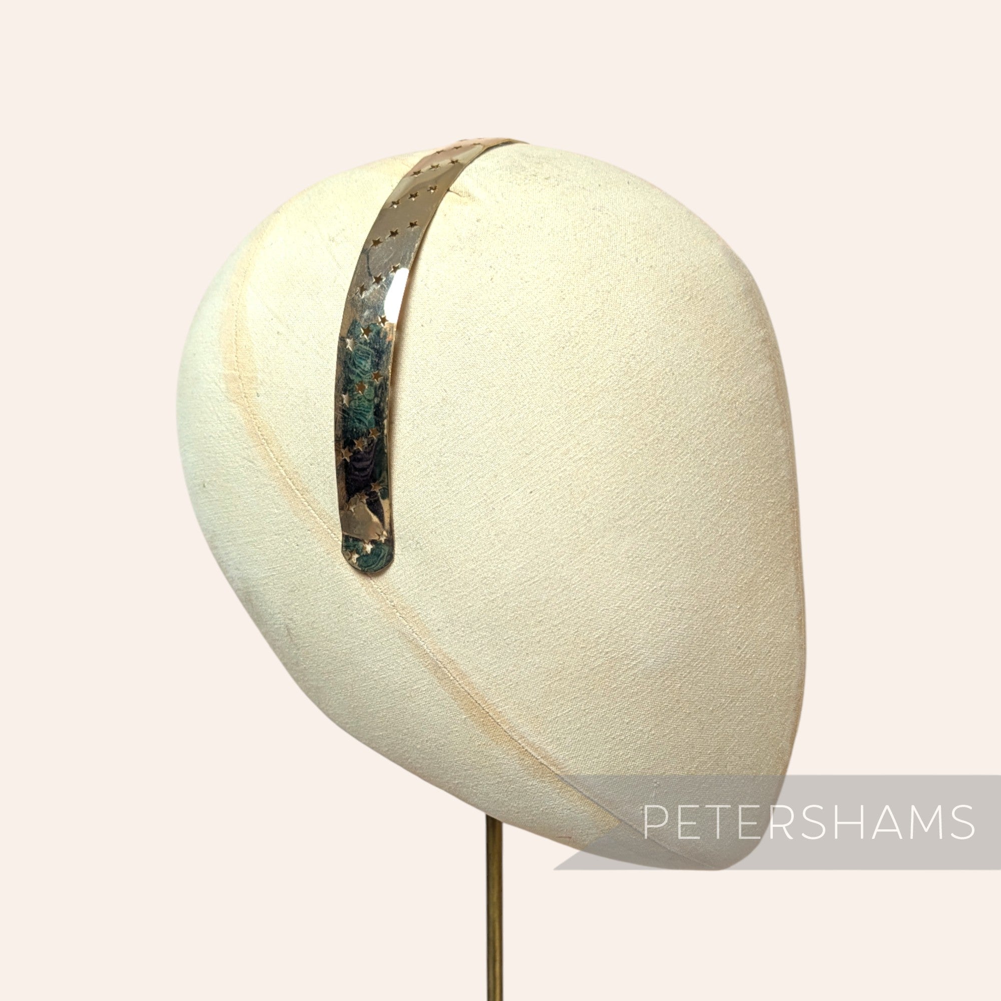 Vintage 1960/70s Gold Metal Headband - Stars