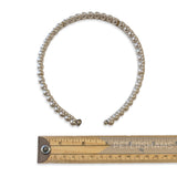 Vintage 1960/70s Tiered Faux Pearl & Metal Headband