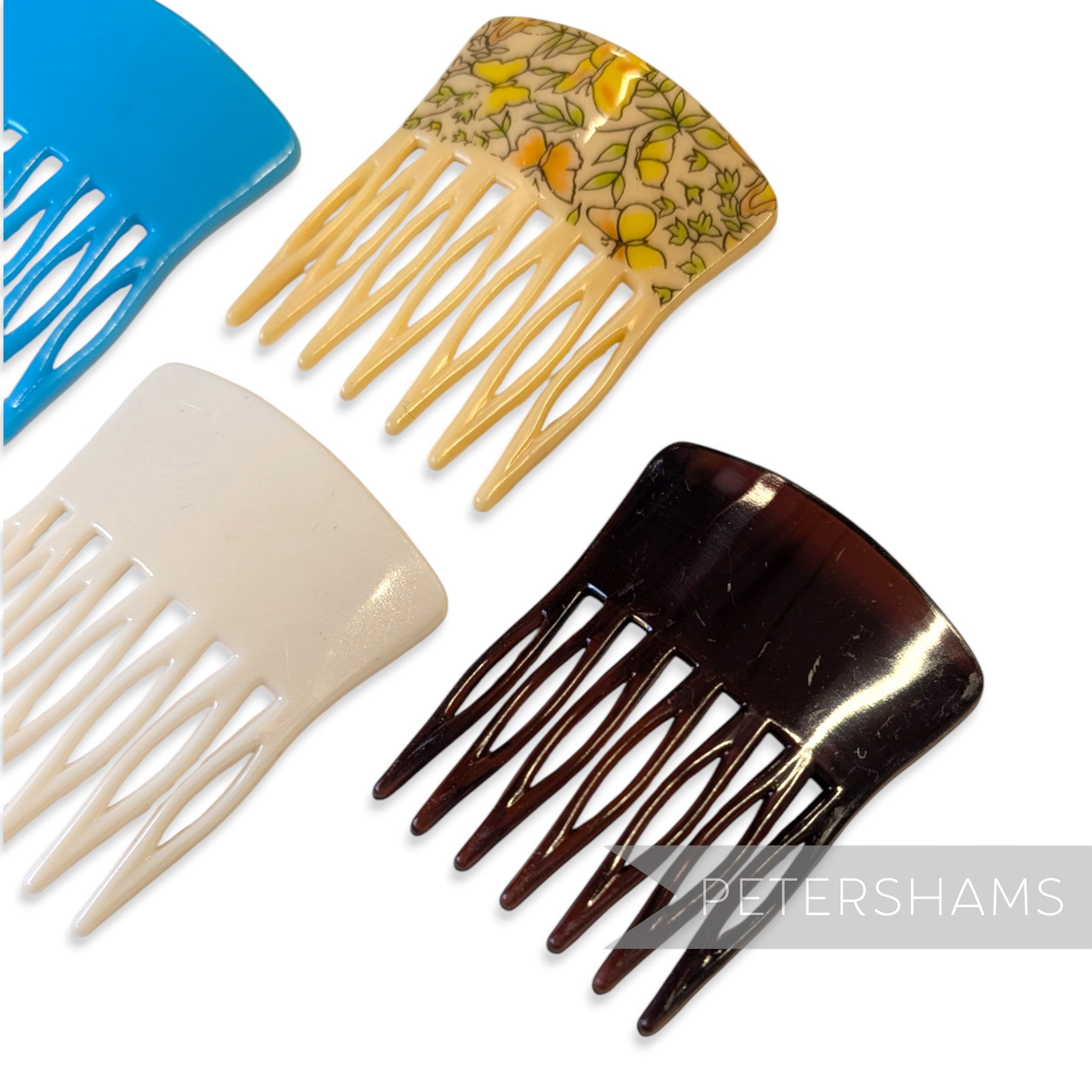 Vintage 1970/80s Plastic Hair Combs 55mm