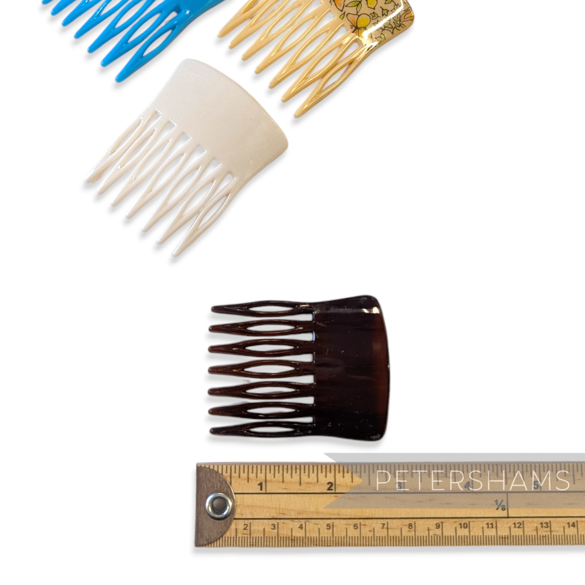 Vintage 1970/80s Plastic Hair Combs 55mm