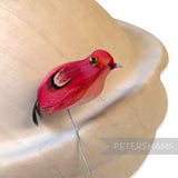 Tiny Vintage 1950s/60s Wired Feather Birds