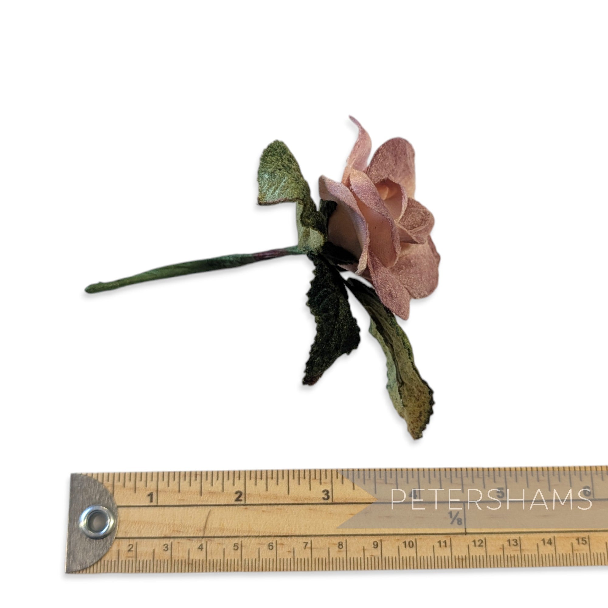 'Arabella' Small Velvet Rose Blossom Millinery Hat Mount