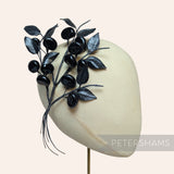 'Reazyn' Vintage 1950's German Berry & Leaf Wired Hat Mount
