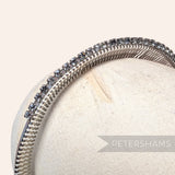 Vintage 1950/60s Metal & Diamante Toothed Headband / Bun Comb