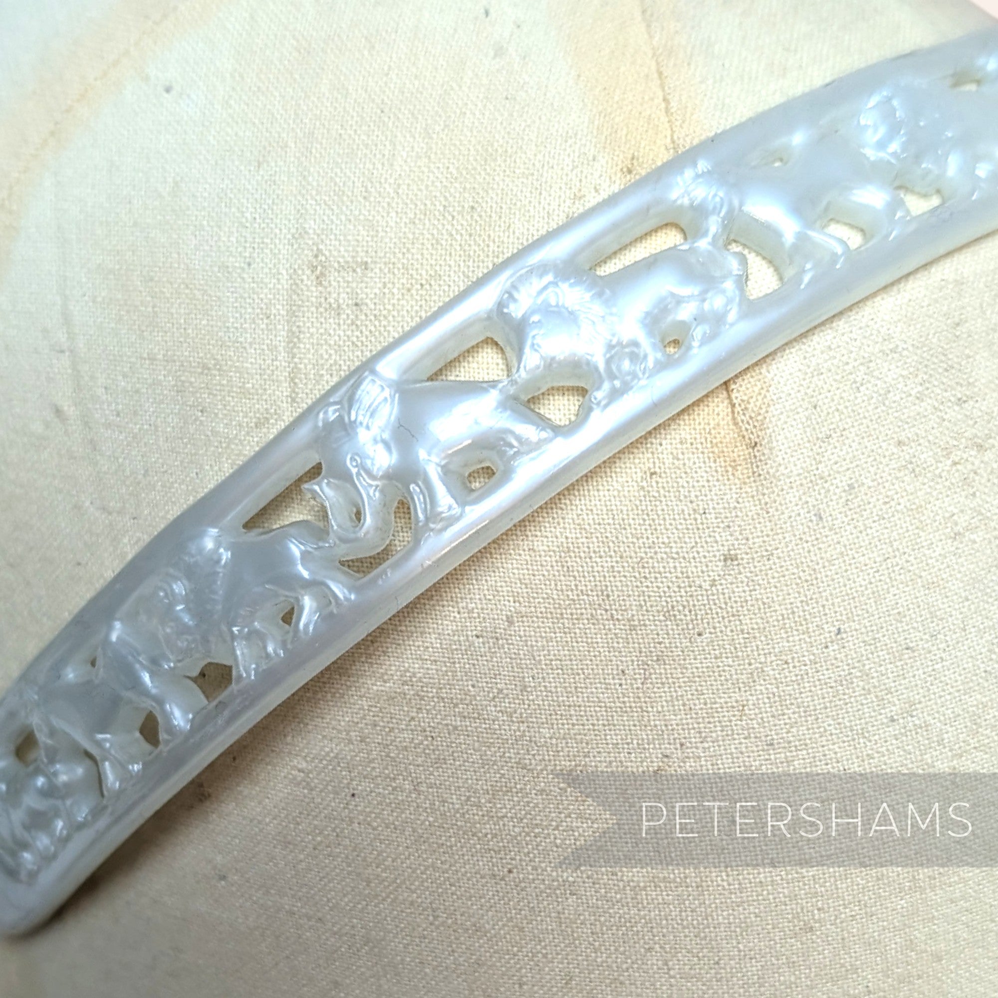Vintage 1960/70s Zoo Animal Pearlescent Plastic Headband