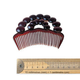 Vintage 1960/70s Goody U.S.A. Tortoise Brown Circle Arch Tiara Comb