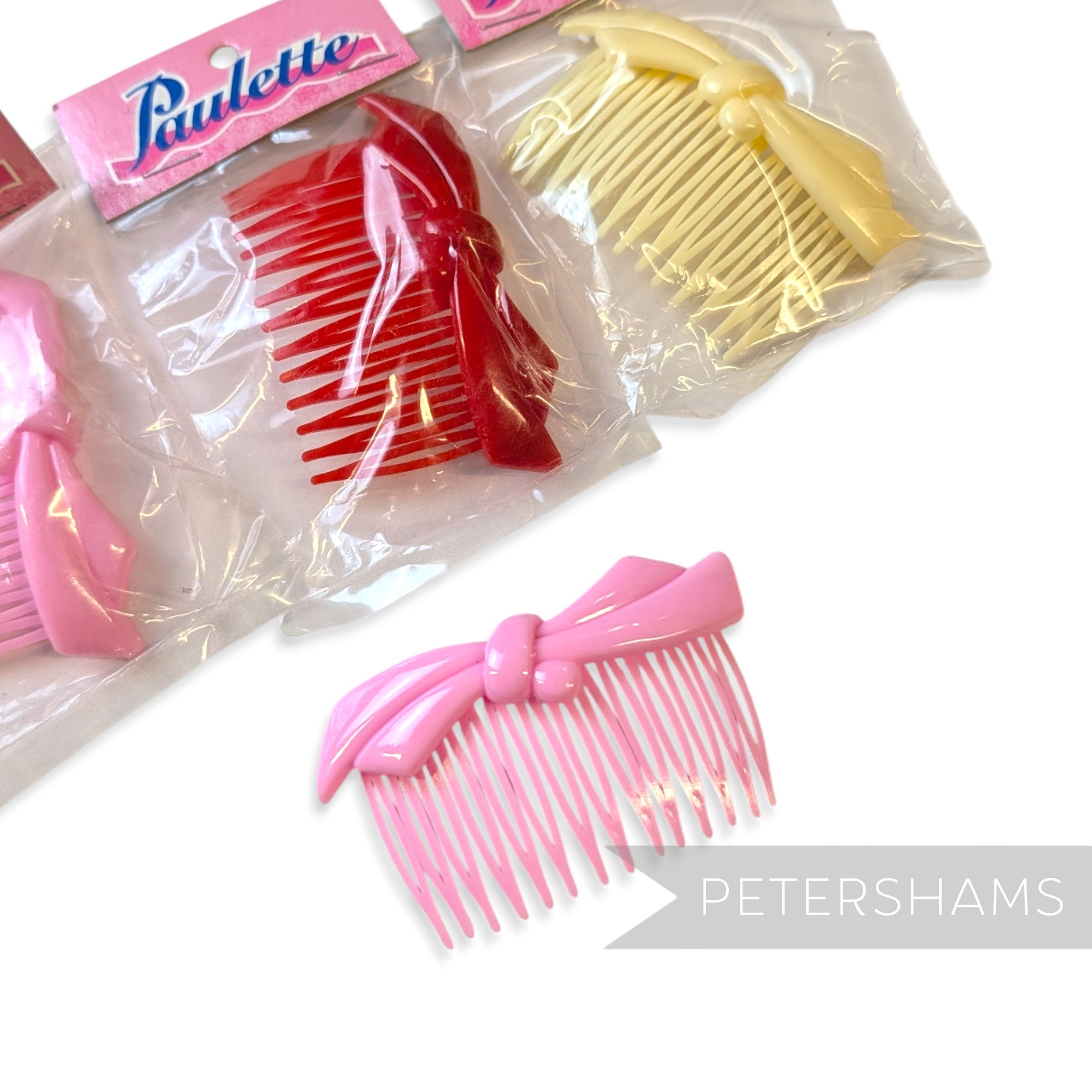 Paulette Simple Bow Vintage 1960/70s Hair Comb