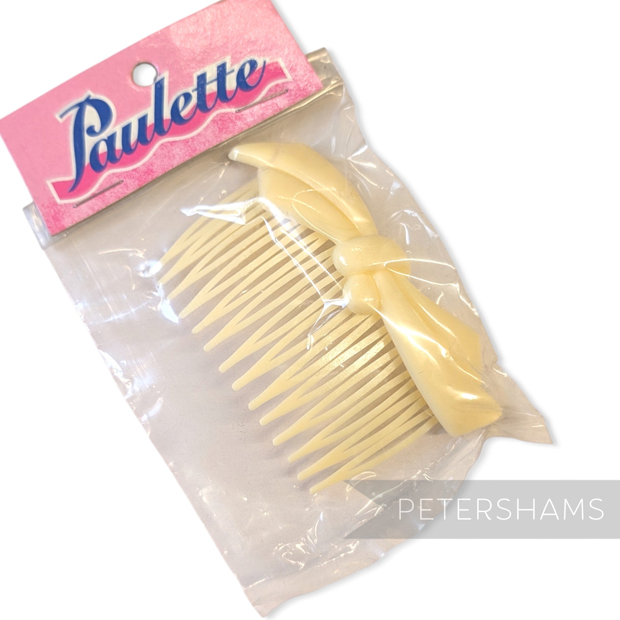 Paulette Simple Bow Vintage 1960/70s Hair Comb