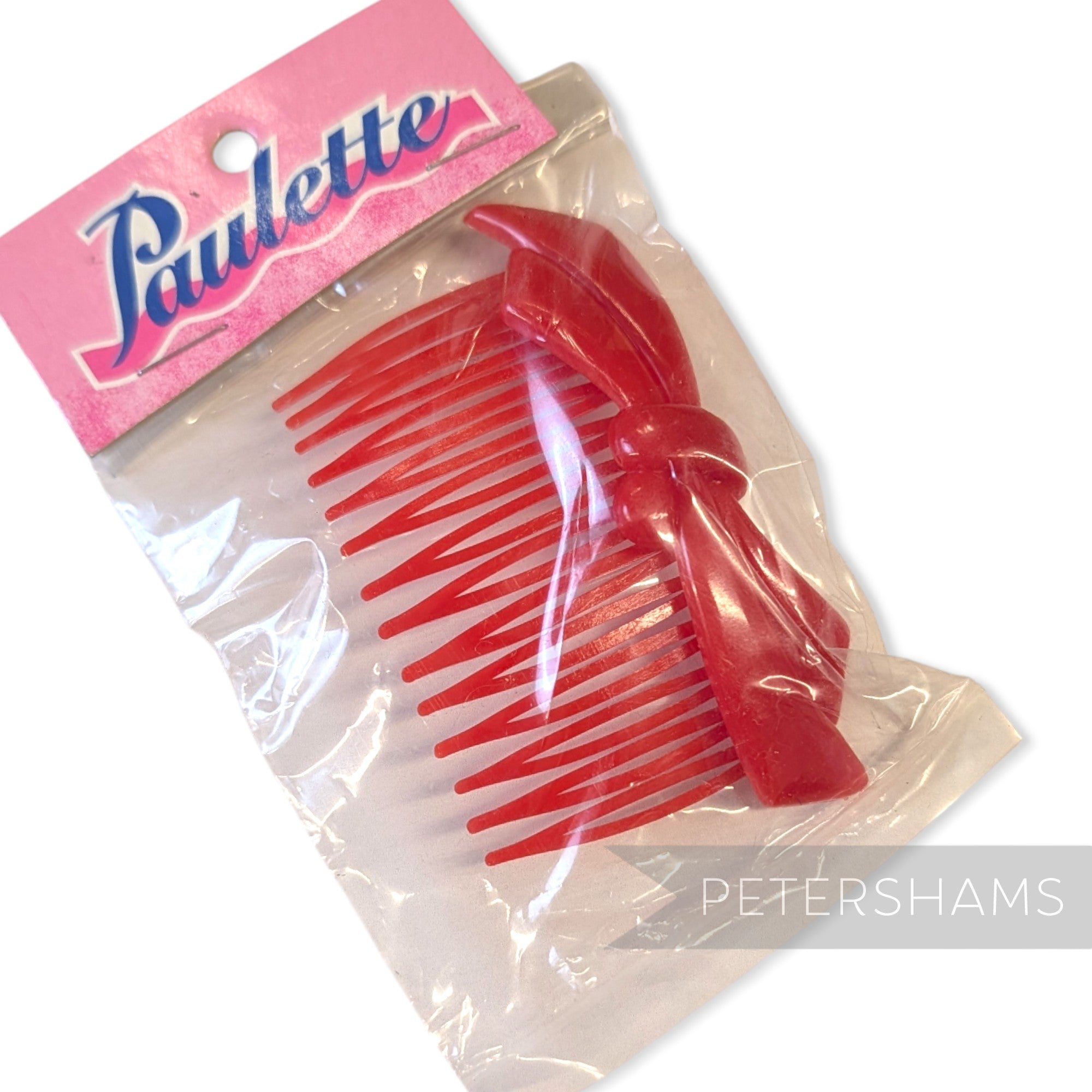 Paulette Simple Bow Vintage 1960/70s Hair Comb
