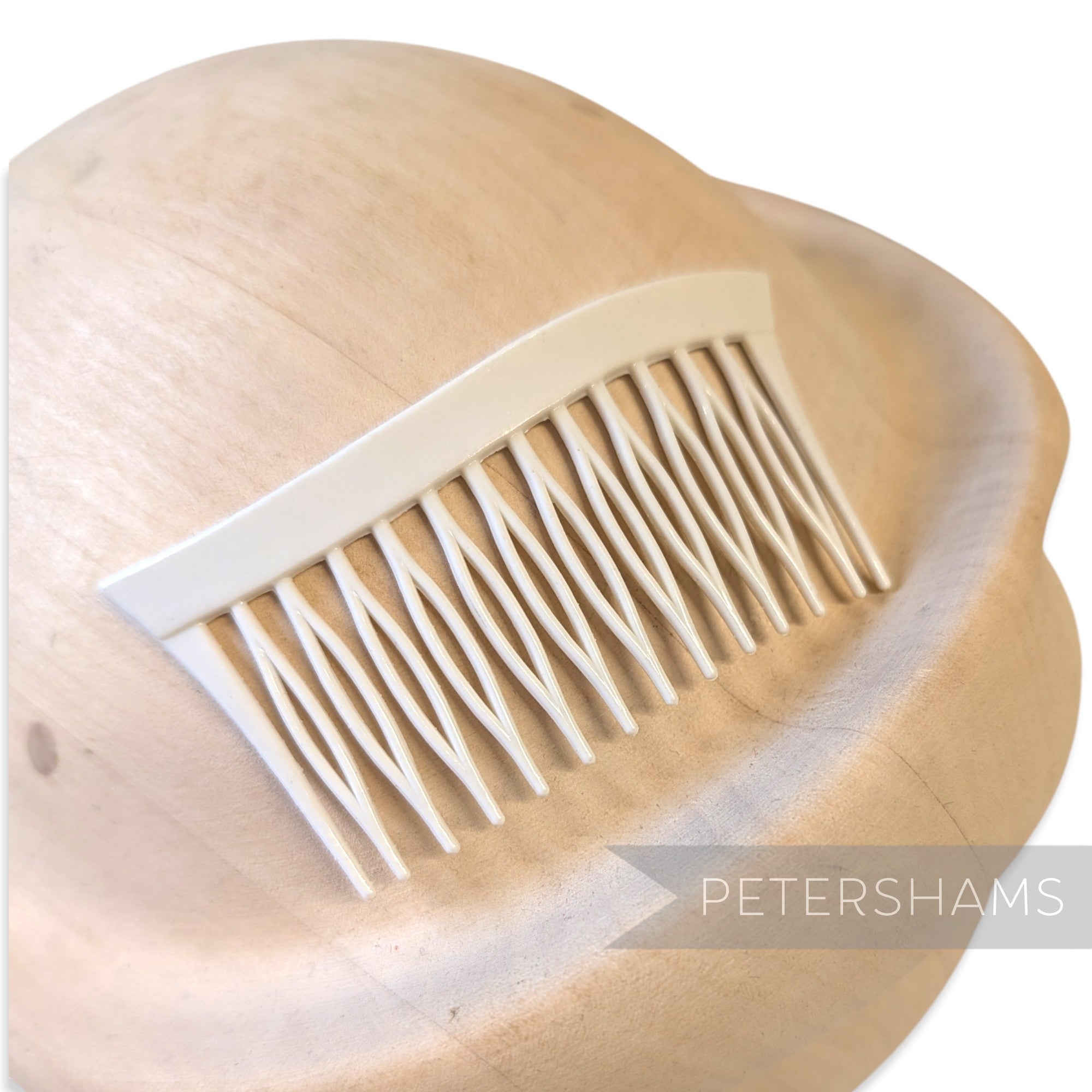 Vintage 1980's Wave Design Plastic Hair Comb