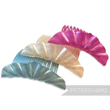 Vintage Pearlised 1970/80s Tiara Style Plastic Ruffle Effect Comb