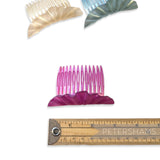 Vintage Pearlised 1970/80s Tiara Style Plastic Ruffle Effect Comb
