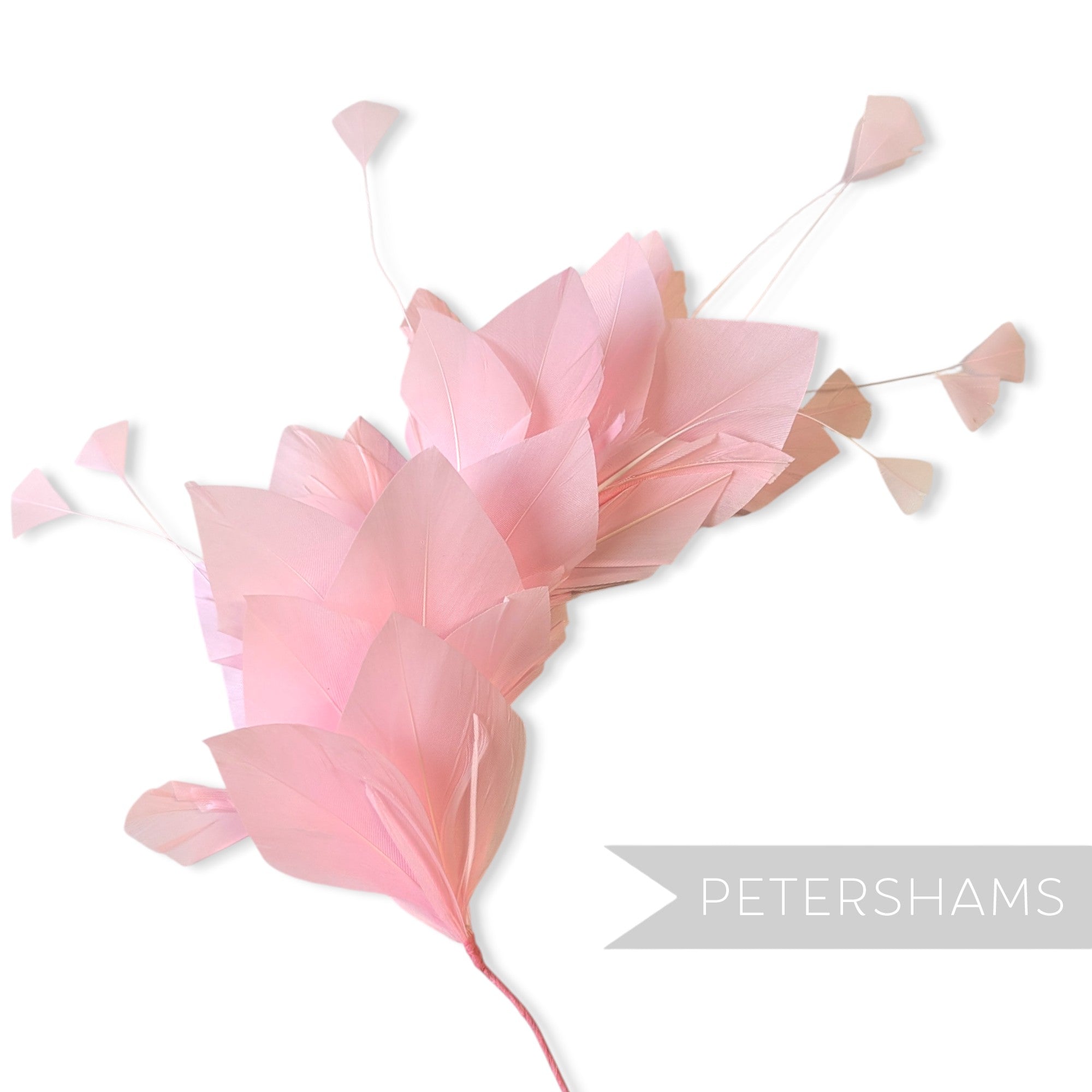 Stripped Diamond Coque & Goose Feather Wired Hat Mount