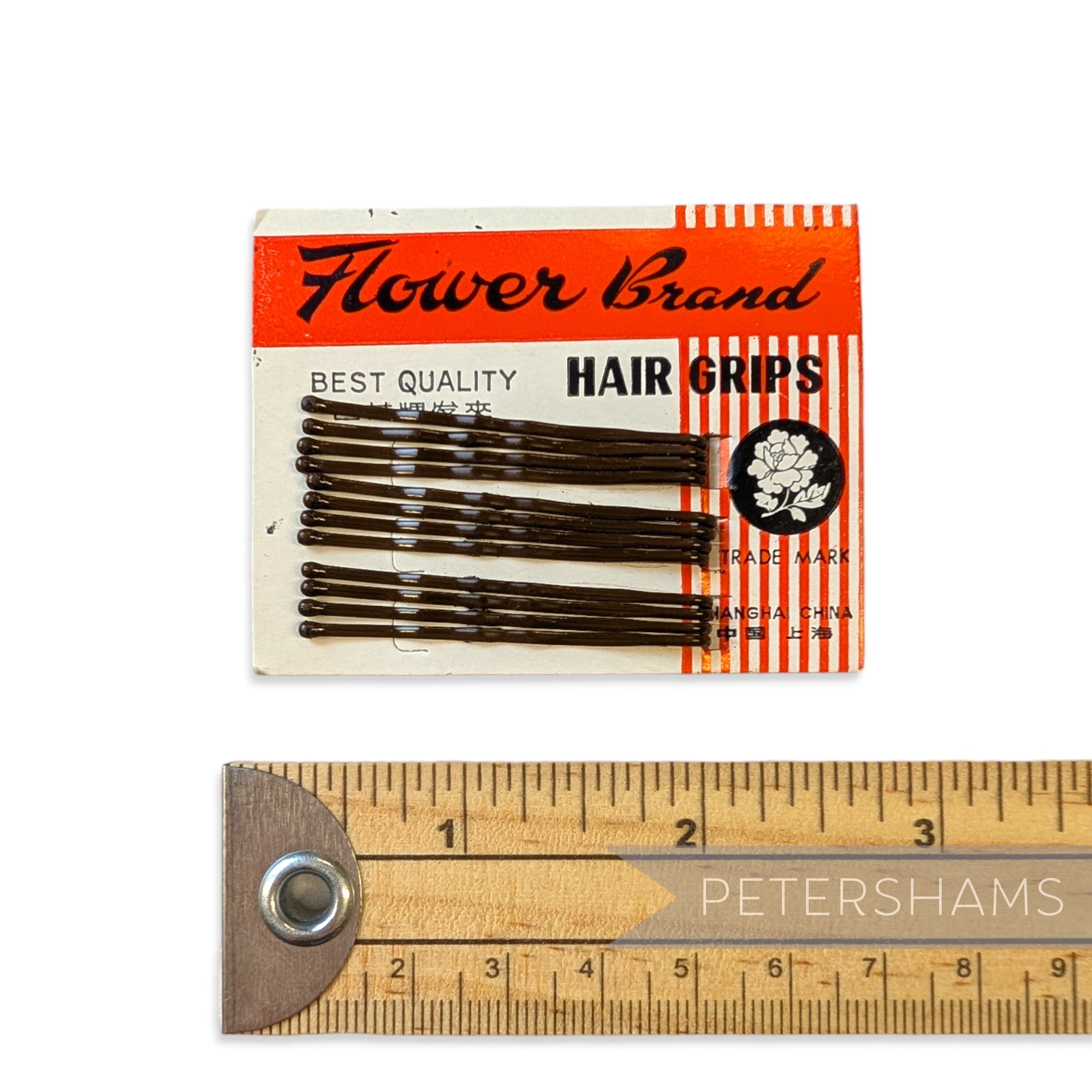 'Flower Brand' Set of 12 Hair Grips - 47mm