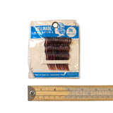Tilton & Cook Co. 'Wellmade' Vintage 1950/60s Hairpins Plastic Tortoise Brown - Pack 15
