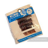 Tilton & Cook Co. 'Wellmade' Vintage 1950/60s Hairpins Plastic Tortoise Brown - Pack 15
