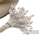 Vintage 1940/50s Pearlized Double Tipped Pearl Flower Stamens