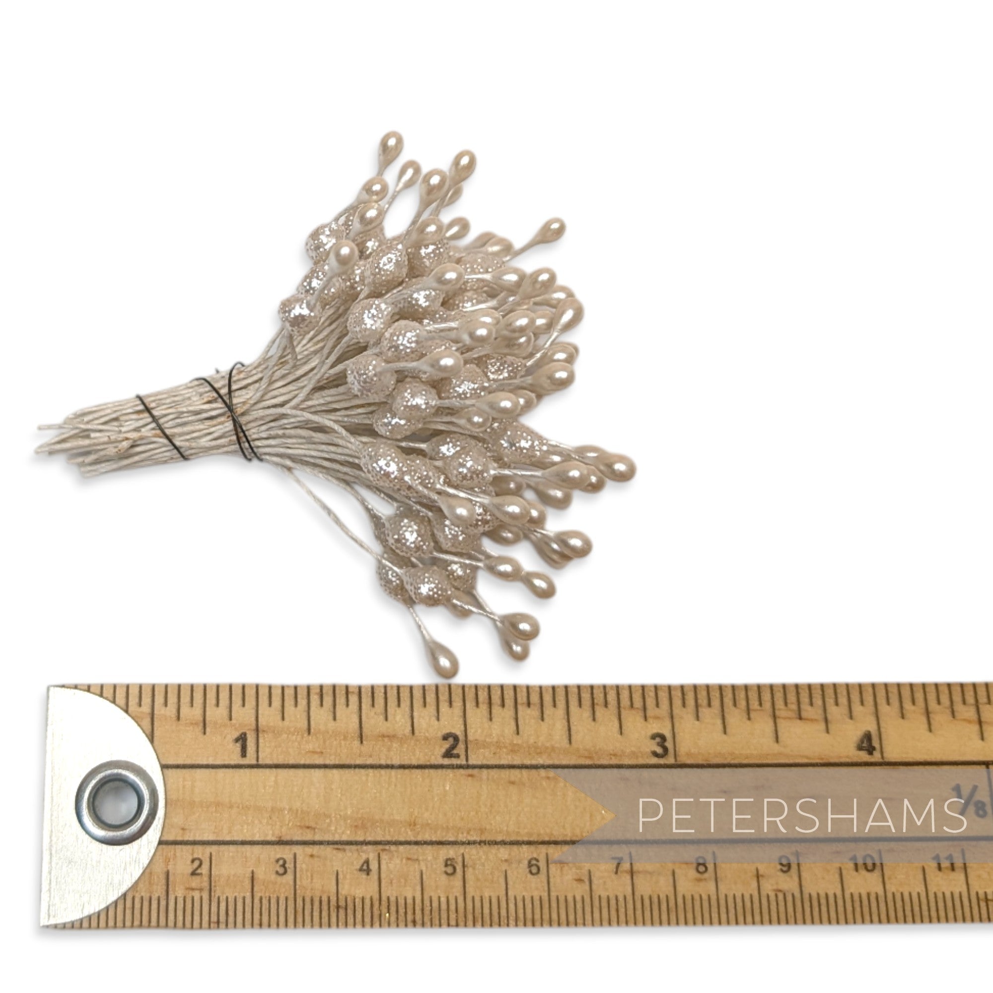 Vintage 1940/50s Pearlized Double Tipped Pearl Flower Stamens