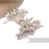 Vintage 1940/50s Double Sided Stamens Pearlized Leaf