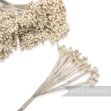 Petite Pearlized Ivory Cluster Stamens - 12 Stems