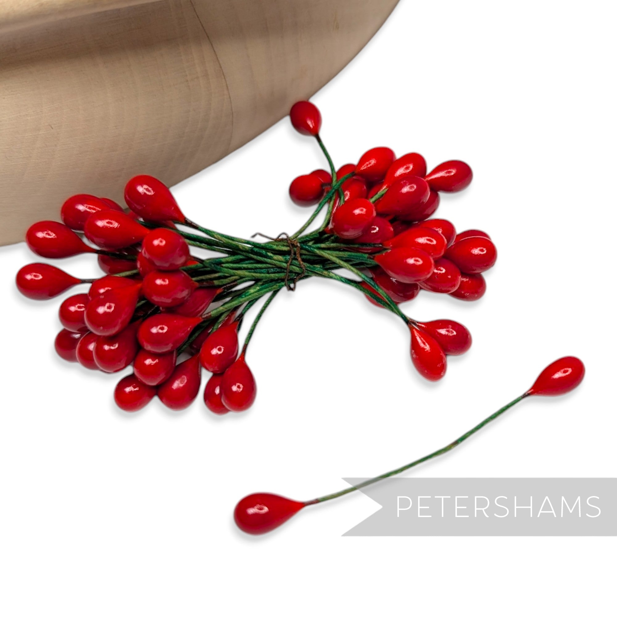 Vintage 1960/70s Double-Ended Ceramic Berry Pep Flower Stamens