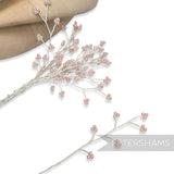 Pearlized Wired Triple Faux Pearl Sprays - 12 Stems